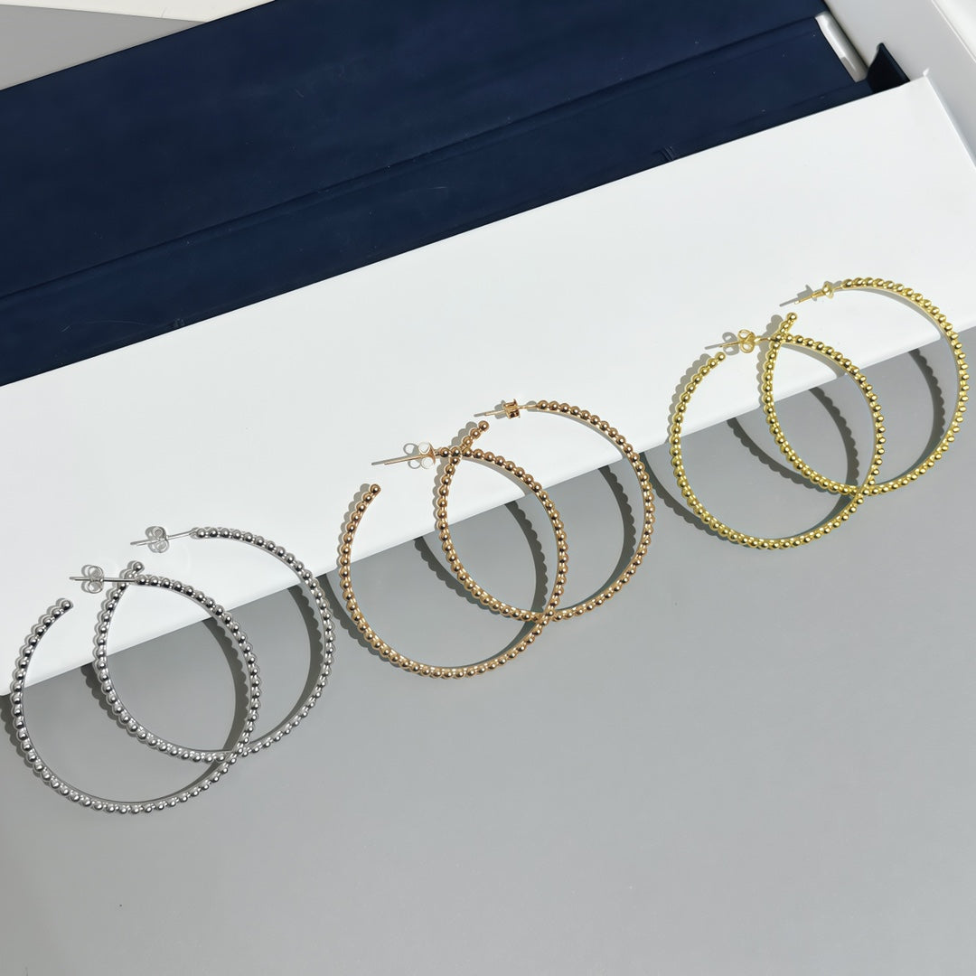 [VA] SMOOTH BEAD STUD EARRINGS