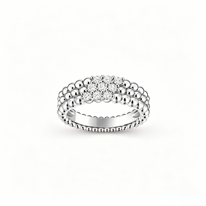 [VA] THREE-ROW DIAMOND RING