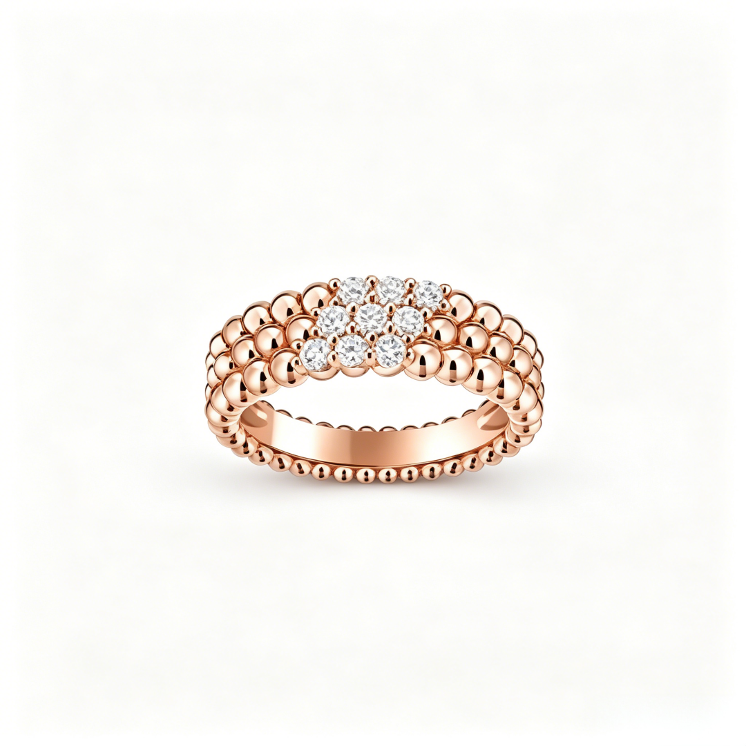 [VA] THREE-ROW DIAMOND RING