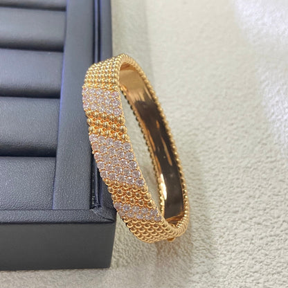 [VA]  FIVE-ROW DIAMOND BRACELET