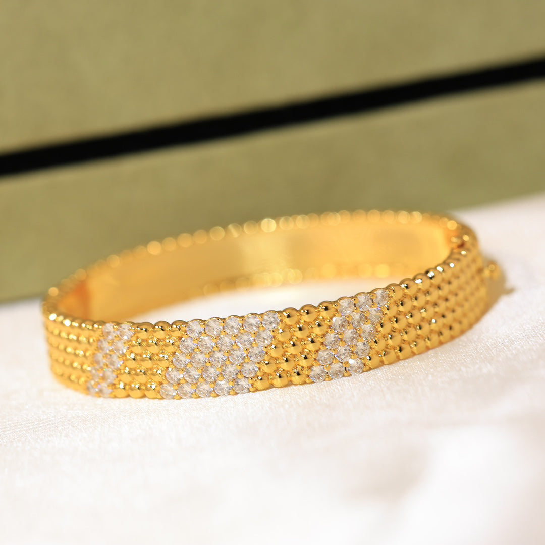 [VA]  FIVE-ROW DIAMOND BRACELET