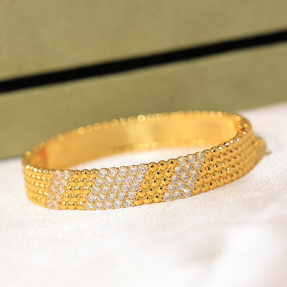 [VA]  FIVE-ROW DIAMOND BRACELET