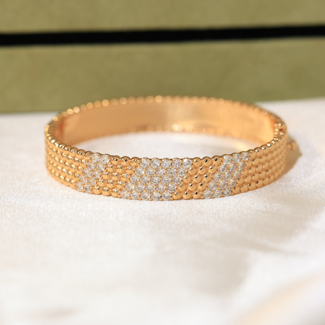 [VA]  FIVE-ROW DIAMOND BRACELET