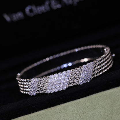 [VA]  FIVE-ROW DIAMOND BRACELET