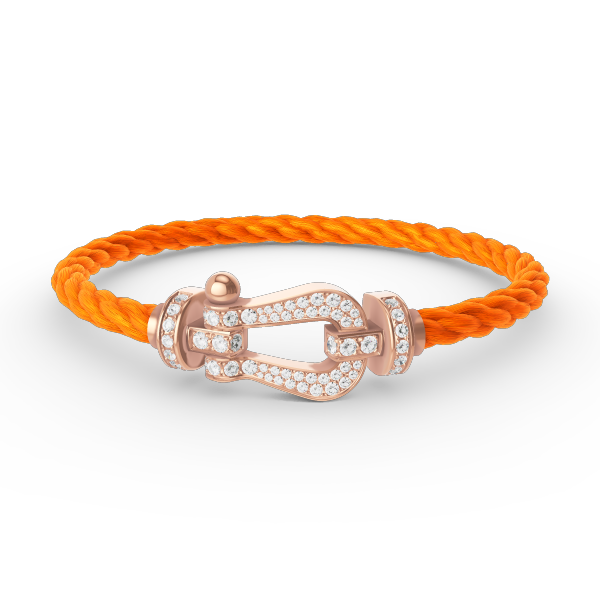 [VA]FORCE LARGE HORSESHOE FULL DIAMOND BRACELET ROSE GOLD