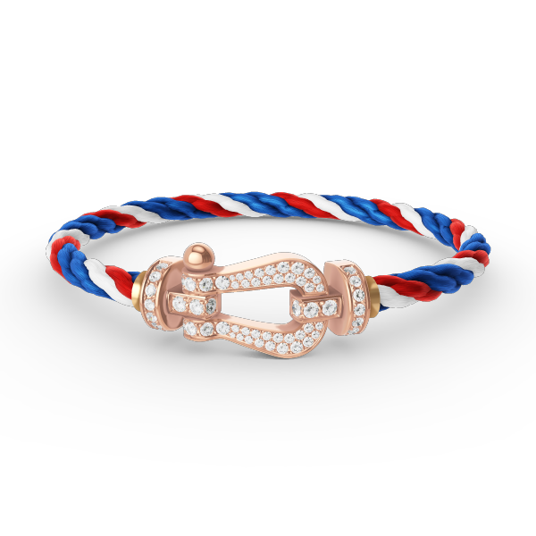 [VA]FORCE LARGE HORSESHOE FULL DIAMOND BRACELET ROSE GOLD