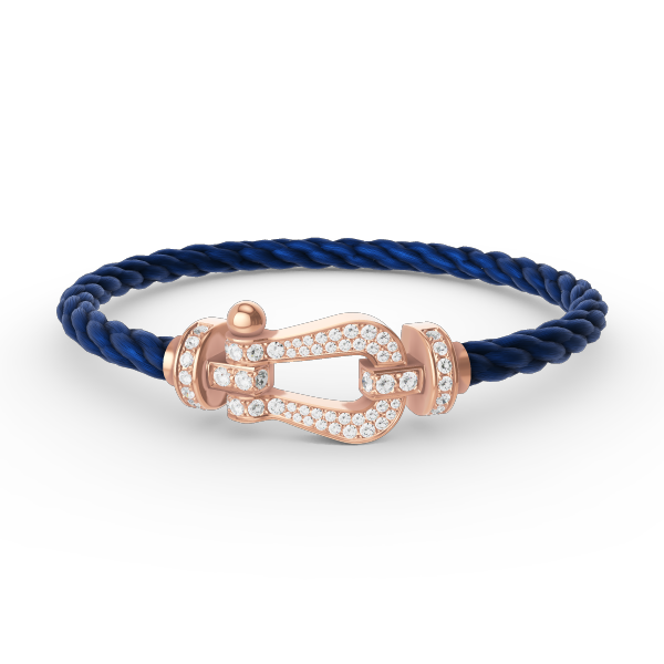 [VA]FORCE LARGE HORSESHOE FULL DIAMOND BRACELET ROSE GOLD