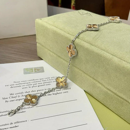 [VA]LUCKY CLOVER 5-MOTIF BRACELET - LASER COLLECTION