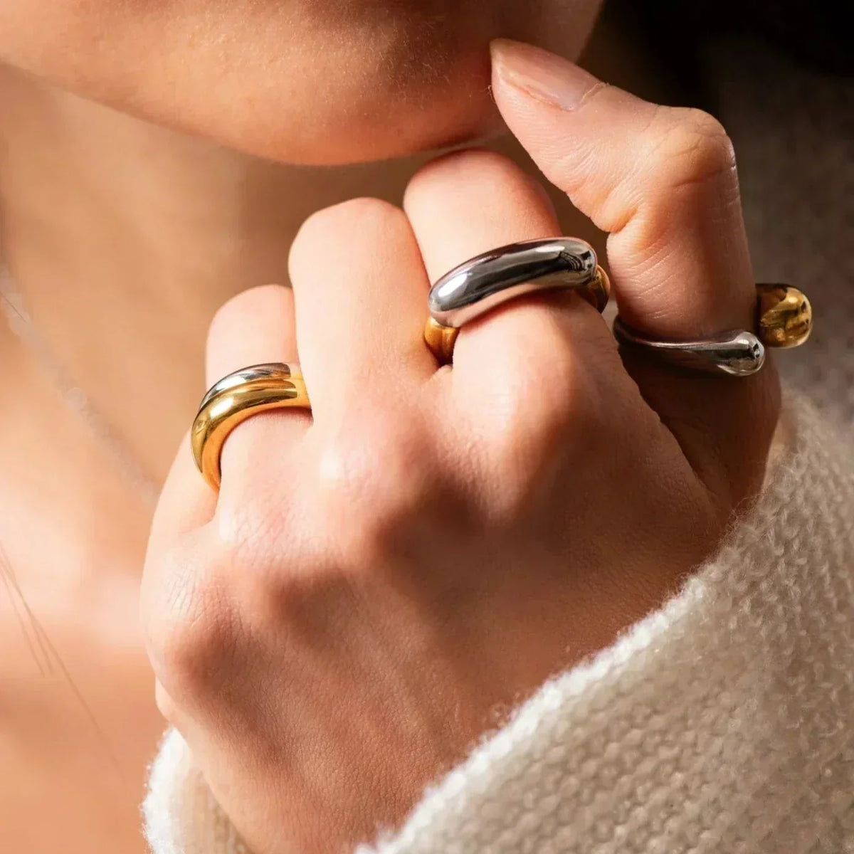 [VA]Seren Two Tone Gold Ring
