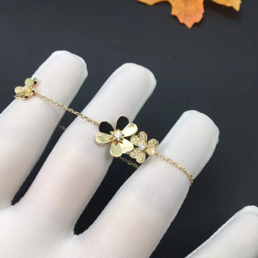 [VA]FRIVOLE GOLD 5-BLÜTEN-ARMBAND