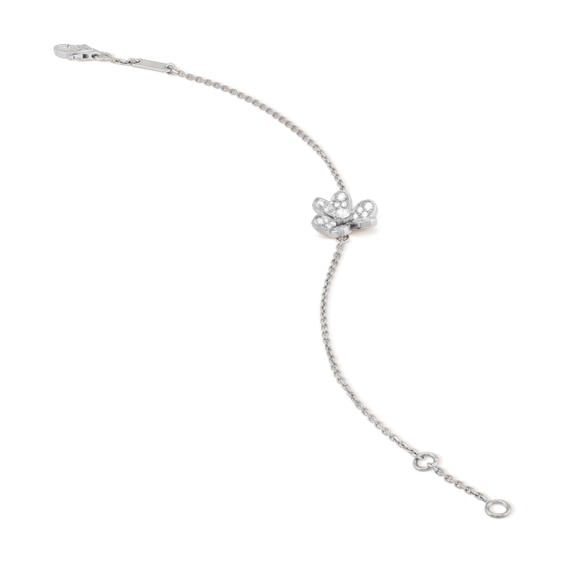 [VA]FRIVOLE ARMBAND SILBER BLUME DIAMANT