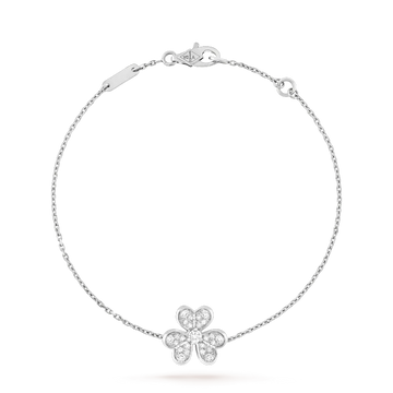 [VA]FRIVOLE ARMBAND SILBER BLUME DIAMANT