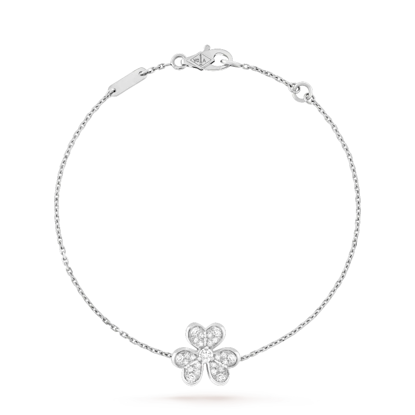 [VA]FRIVOLE ARMBAND SILBER BLUME DIAMANT