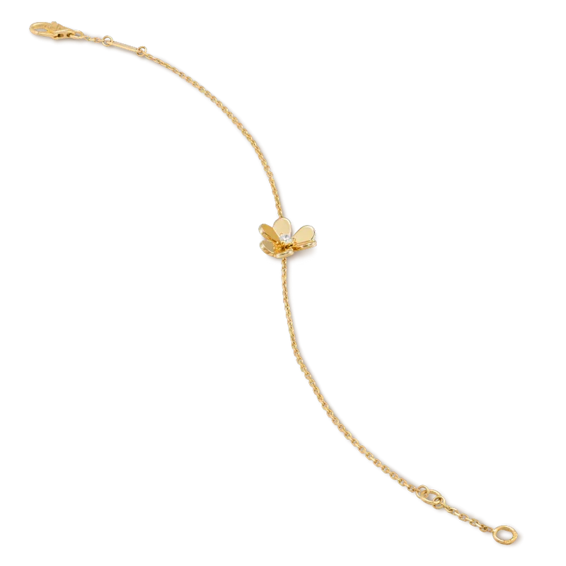 [VA]FRIVOLE ARMBAND GOLD BLUMEN ROSA MALACHIT