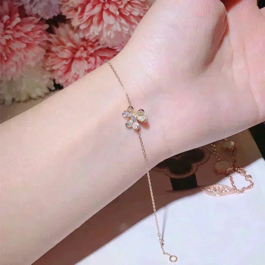 [VA]FRIVOLE GOLD-BLUMEN-DIAMANTARMBAND