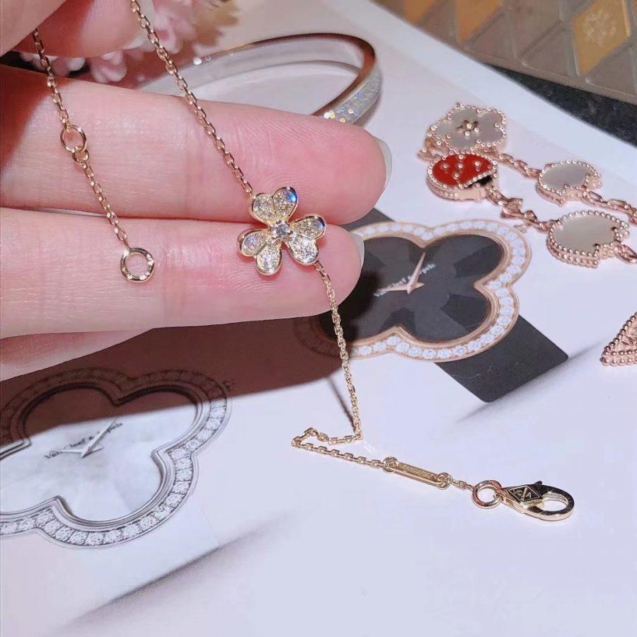 [VA]FRIVOLE GOLD-BLUMEN-DIAMANTARMBAND