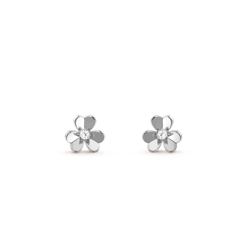 [VA]FRIVOLE MINI OHRSTECKER BLUME SILBER