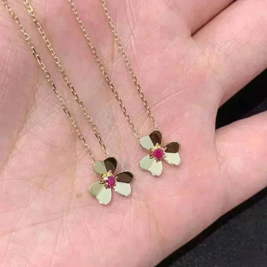 [VA]FRIVOLE BLUMEN-HALSKETTE GOLD