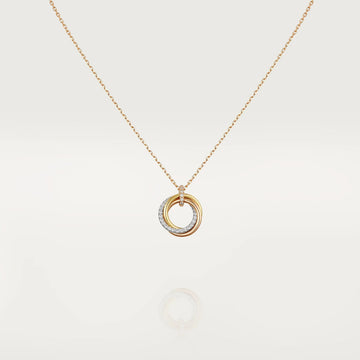 [VA]TRINITY-HALSKETTE SILBER GOLD ROSÉGOLD DIAMANTEN