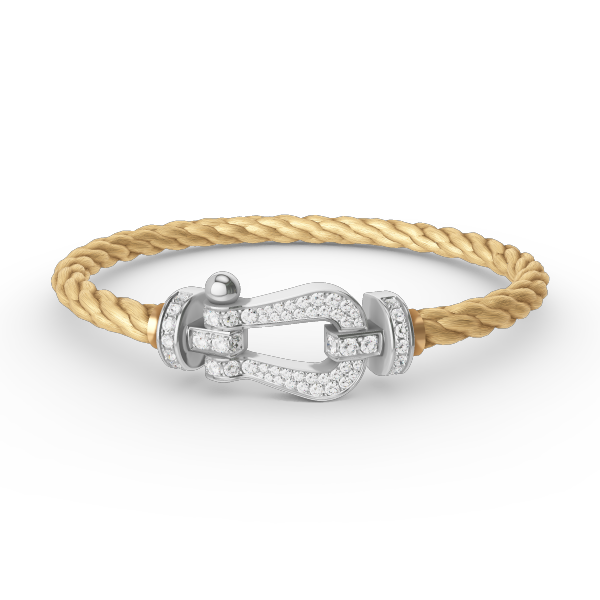 {
  "VA": "FORCE GROSSES HUFEISEN ARMBAND MIT VOLLBESATZ DIAMANTEN SILBER"
}