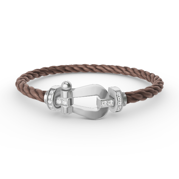 [VA]FORCE GROSSES HUFEISEN HALBDIAMANT ARMBAND SILBER
