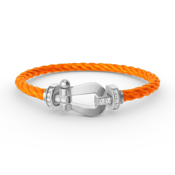 [VA]FORCE GROSSES HUFEISEN HALBDIAMANT ARMBAND SILBER