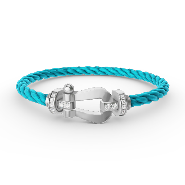 [VA]FORCE GROSSES HUFEISEN HALBDIAMANT ARMBAND SILBER