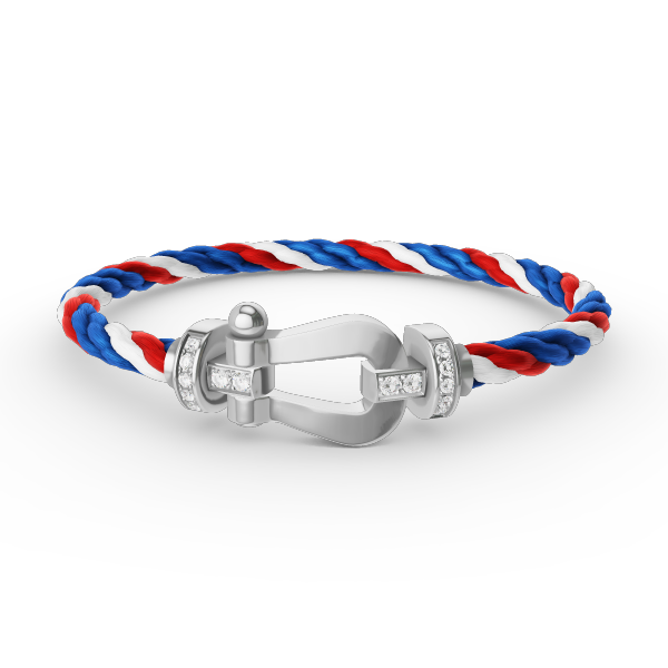 [VA]FORCE GROSSES HUFEISEN HALBDIAMANT ARMBAND SILBER