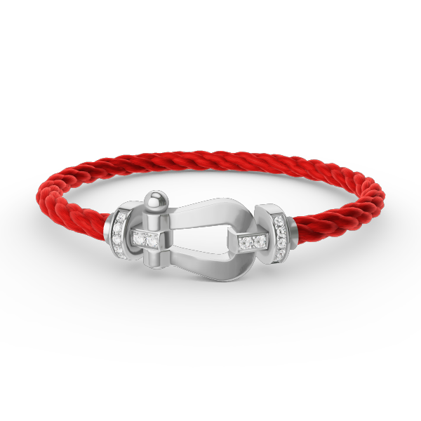 [VA]FORCE GROSSES HUFEISEN HALBDIAMANT ARMBAND SILBER