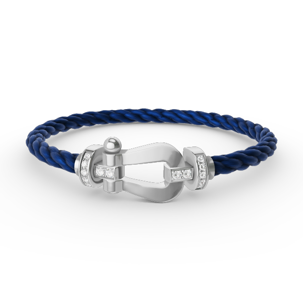 [VA]FORCE GROSSES HUFEISEN HALBDIAMANT ARMBAND SILBER