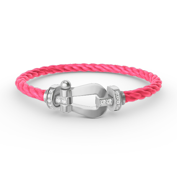 [VA]FORCE GROSSES HUFEISEN HALBDIAMANT ARMBAND SILBER