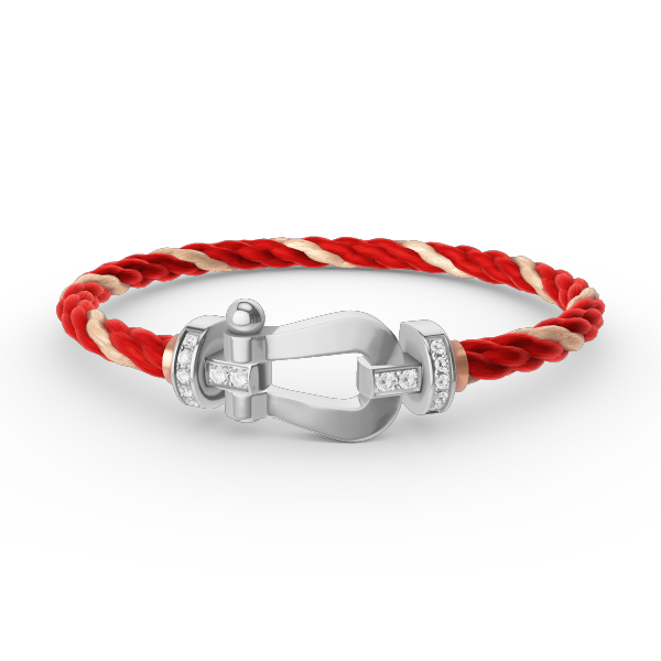 [VA]FORCE GROSSES HUFEISEN HALBDIAMANT ARMBAND SILBER