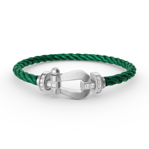 [VA]FORCE GROSSES HUFEISEN HALBDIAMANT ARMBAND SILBER