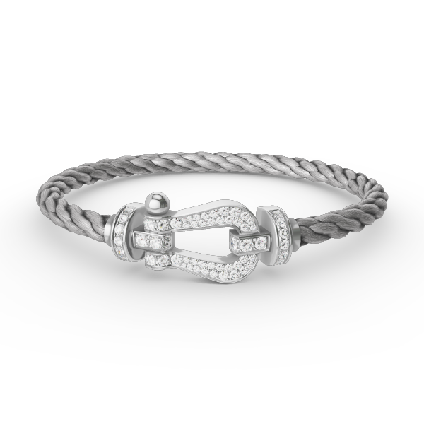 {
  "VA": "FORCE GROSSES HUFEISEN ARMBAND MIT VOLLBESATZ DIAMANTEN SILBER"
}