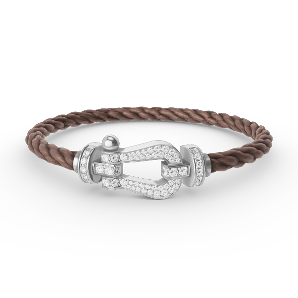 {
  "VA": "FORCE GROSSES HUFEISEN ARMBAND MIT VOLLBESATZ DIAMANTEN SILBER"
}