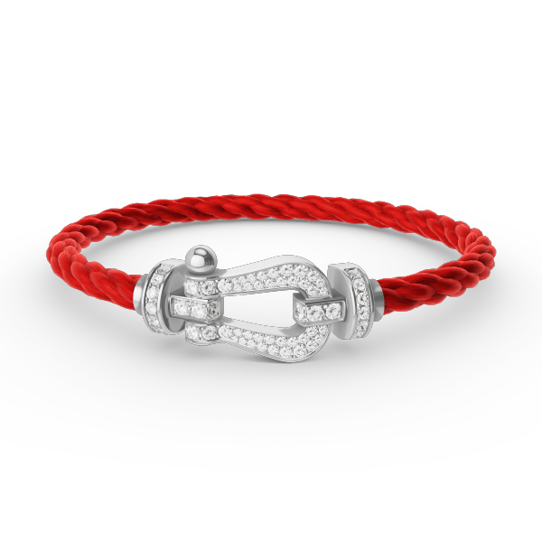 {
  "VA": "FORCE GROSSES HUFEISEN ARMBAND MIT VOLLBESATZ DIAMANTEN SILBER"
}