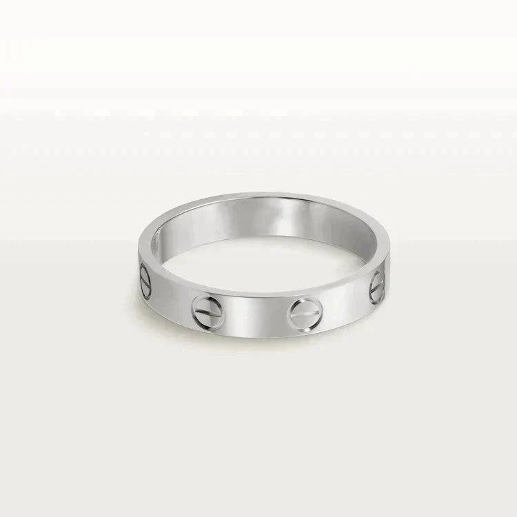 [VA]LOVE RING 4MM 1 DIAMANT SILBER