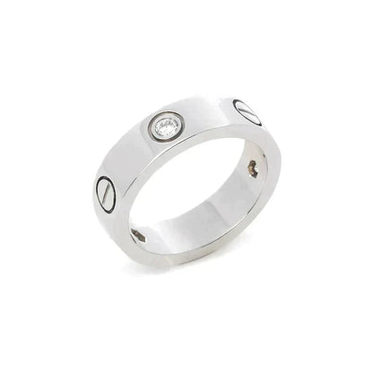 [VA]LOVE RING 5.5MM 3 DIAMONDS SILVER