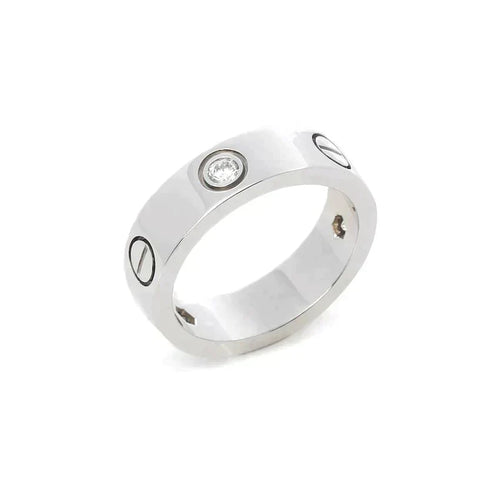[VA]LOVE RING 5.5MM 3 DIAMONDS SILVER
