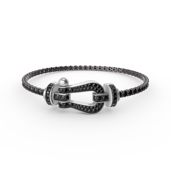 [VA]FORCE  LARGE HORSESHOE FULL DIAMOND TENNIS BRACELET